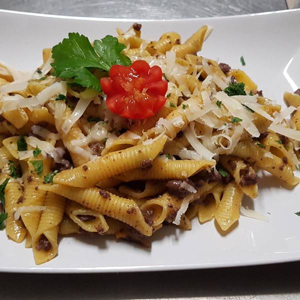 Garganelli al sugo di selvaggina