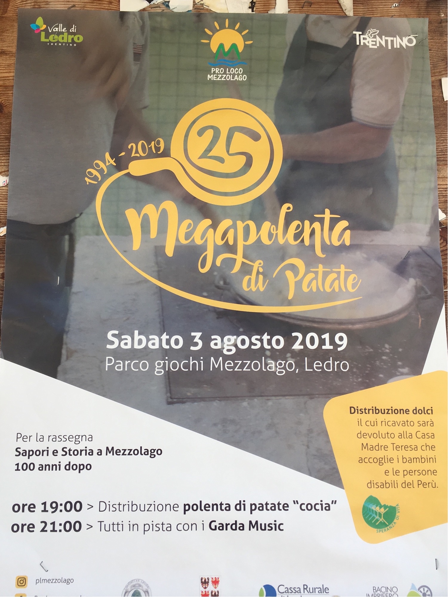 25 anniversario Megapolenta di patate -