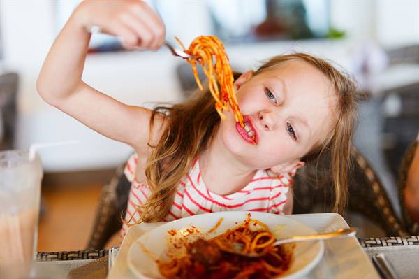 Happy children, even at the table!