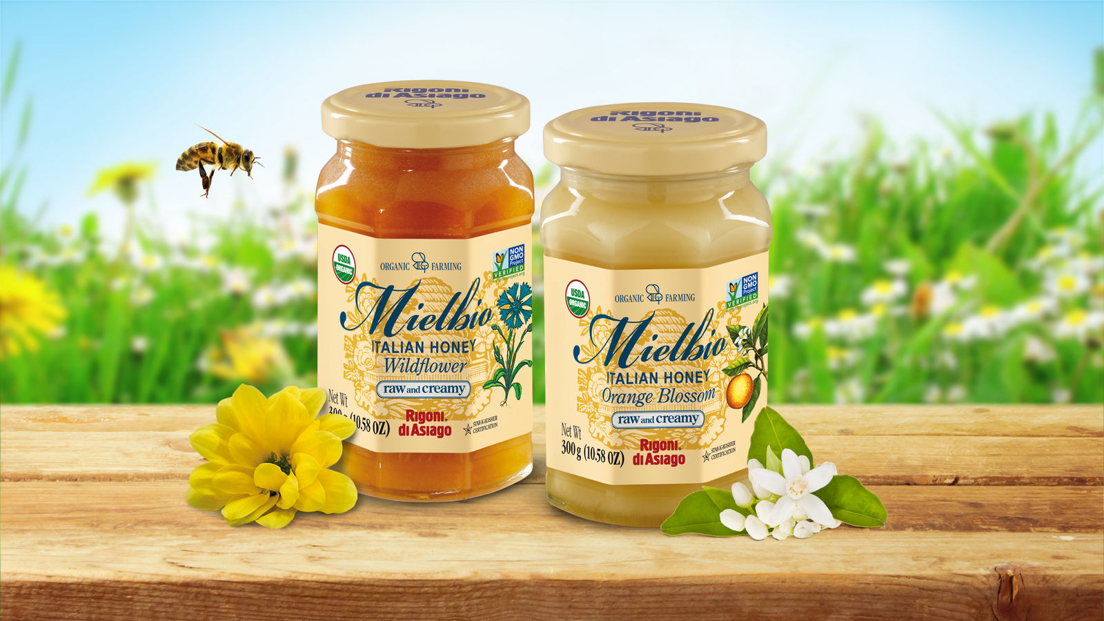 Gourmet Italia - Organic Honey Made in Italy - Non GMO - Kosher - Rigoni di Asiago