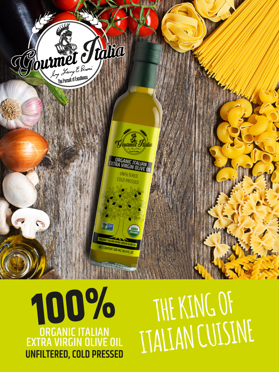 Gourmet Italia - Organic Extra Virgin Olive Oil Unfiltered