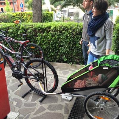 Schöne runde für diese Familie - Fahrradverleih Gardasee - Bike Shop