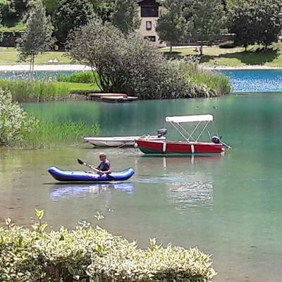 Canoa sul lago di Ledro