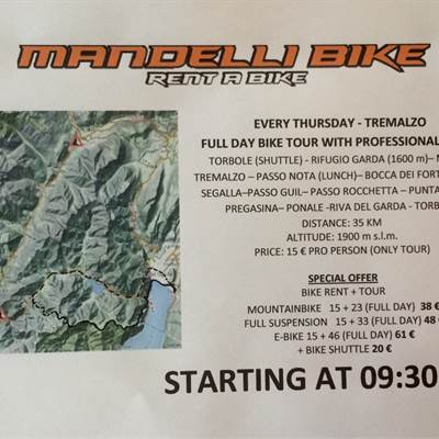 TOUR THURSDAY - Fahrradverleih Gardasee - Bike Tours 2016 - Mountainbiken am Gardasee