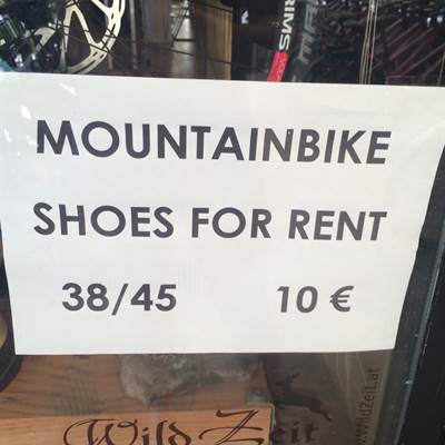 Mountain Bike shoes - Mandelli Bike rent - Bike rent - Fahrradverleih Gardasee