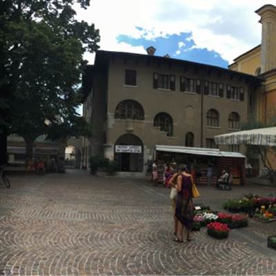 That's the main square in Riva. Fresh fruits, astonishing cheese selections and more