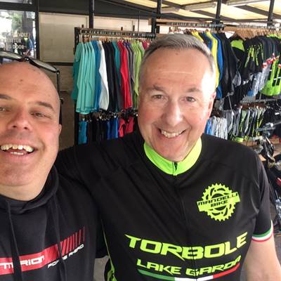 il matto prof. dal Belgio Marc Carens torbole bike shop e-bike rent a bike