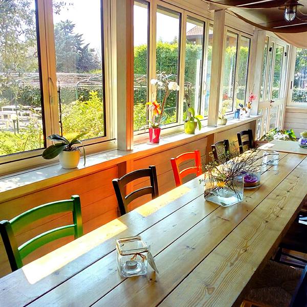 Our colorful and bright veranda