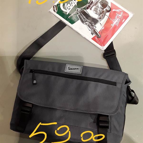 novità!!! BORSA Messenger cordura originale VESPA GRIGIO o blu