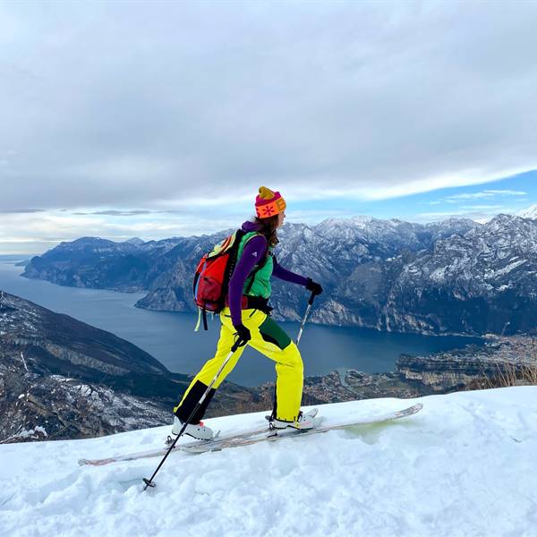 Ski touring on Lake Garda