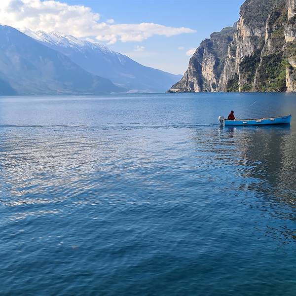 Il lago di Garda - Il pescatore