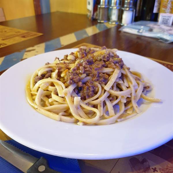 Tagliatelle al ragù di cervo -ristorante Kapuziner -Riva del Garda