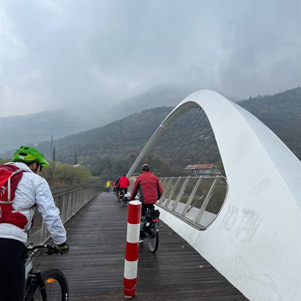 mandelli bike in tour Trento