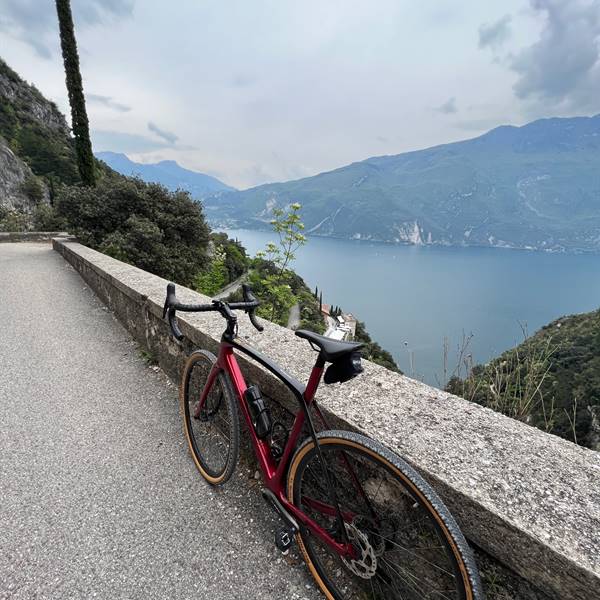 gravel bike torbole am gardasee