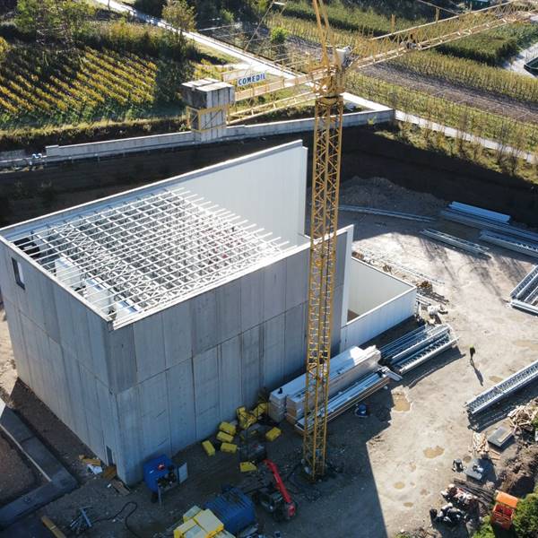 Nuovo Capannone Graziadei Surgelati - Cavedine