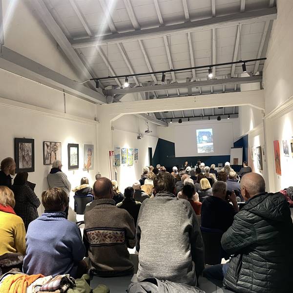 Archeologia e territorio - la sala gremita di ascoltatori. Giovedì 11 gennaio 2024