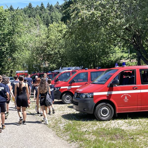 Allievi Vigili del Fuoco sul Monte Creino -