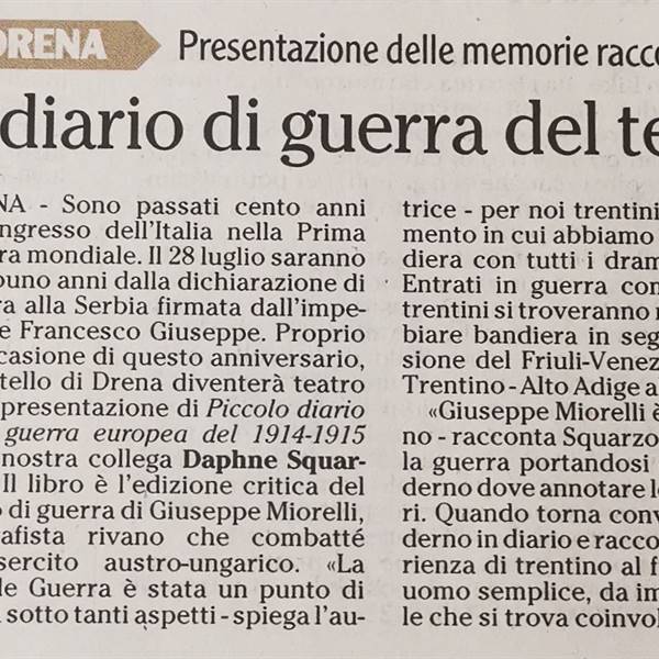 Castel Drena, luogo di racconti  -
