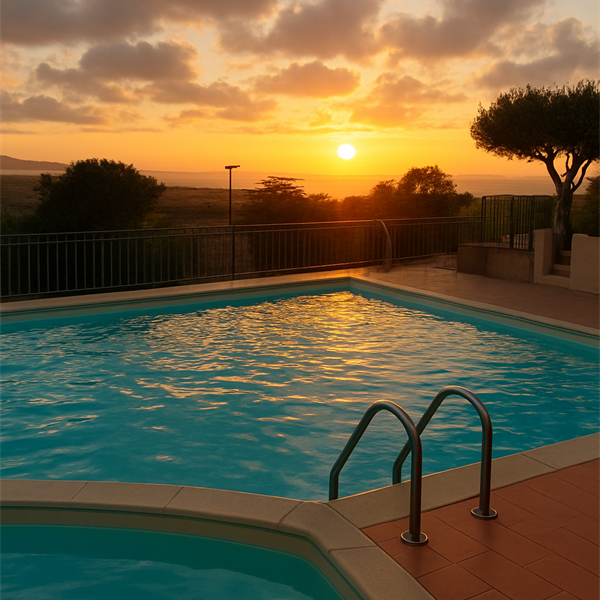 PISCINA AL TRAMONTO