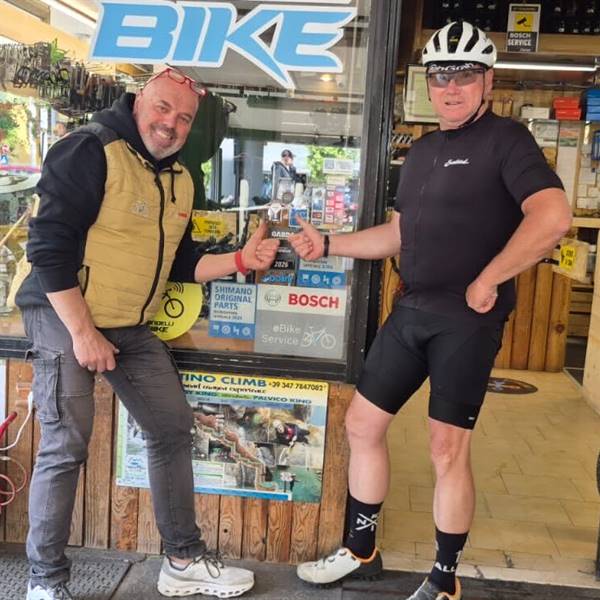 Thomas mein freud Torbole fahrradverleih