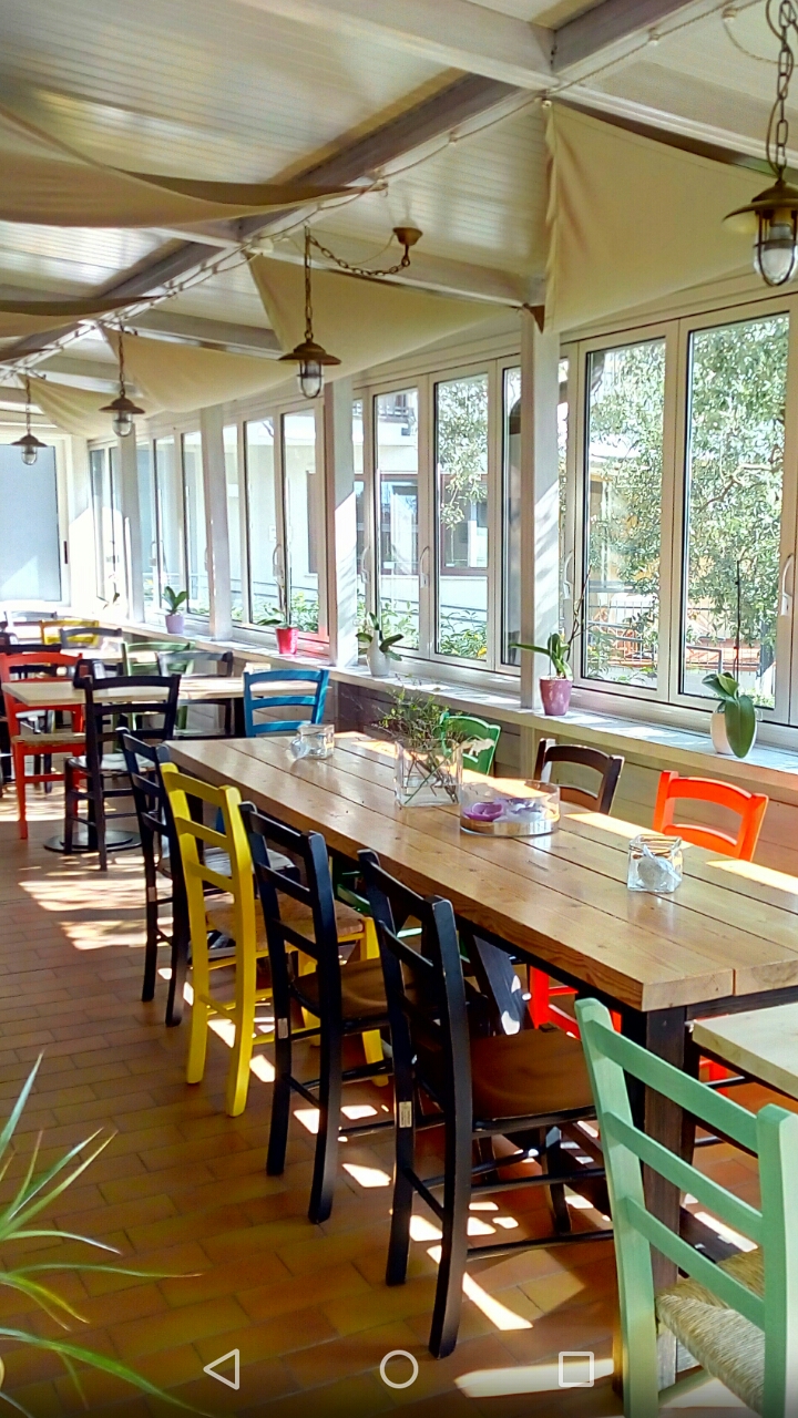 Our colorful and bright veranda