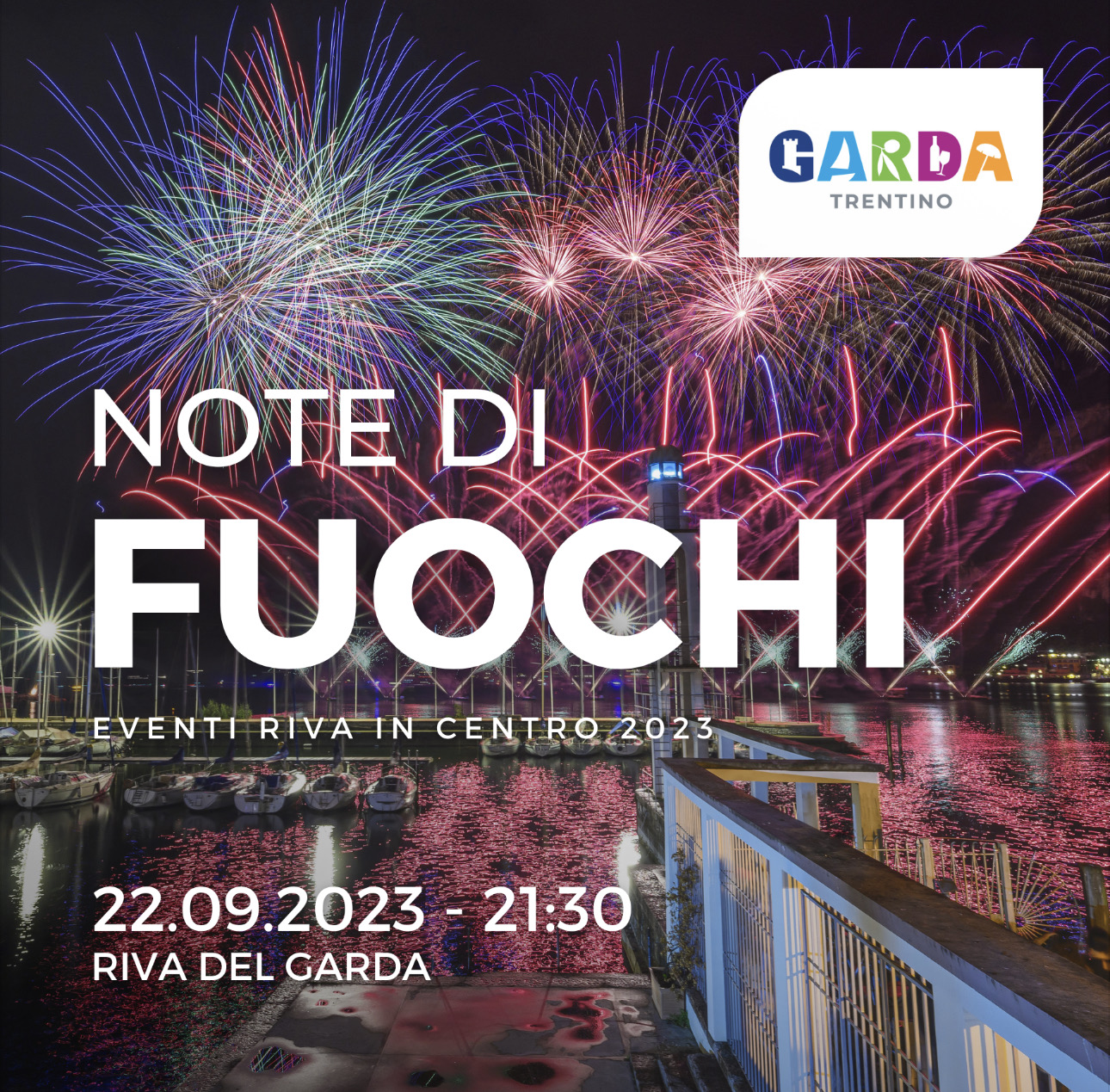 Fuochi d’artificio a Riva del Garda 22.9.2023