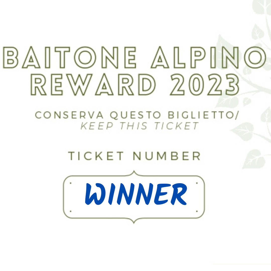 Baitone Alpino Reward 2023 ticket draw