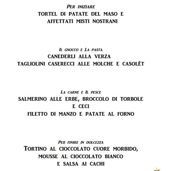 Passa il Natale assieme a noi, ecco cosa propone il nostro Ristorante