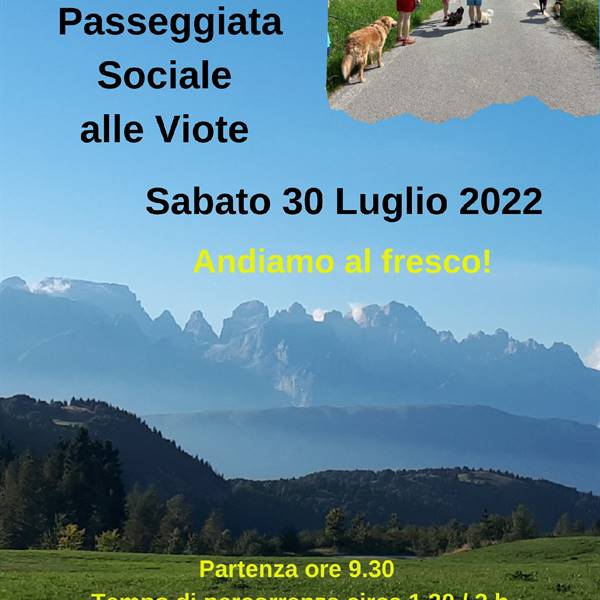 Passeggiata sociale al fresco