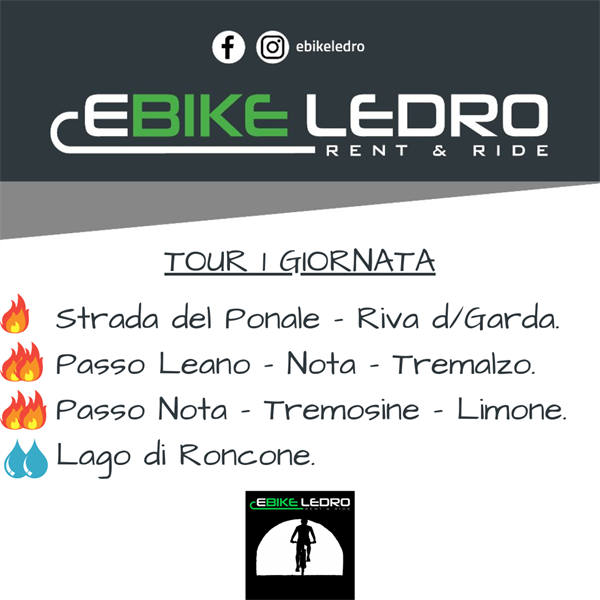 Noleggio E-bike Val di Ledro - Trentino 