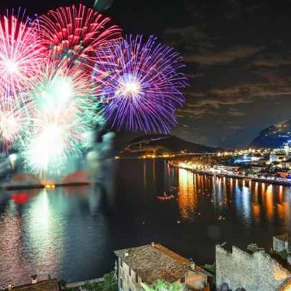 Fuochi d'artificio a Limone sul Garda