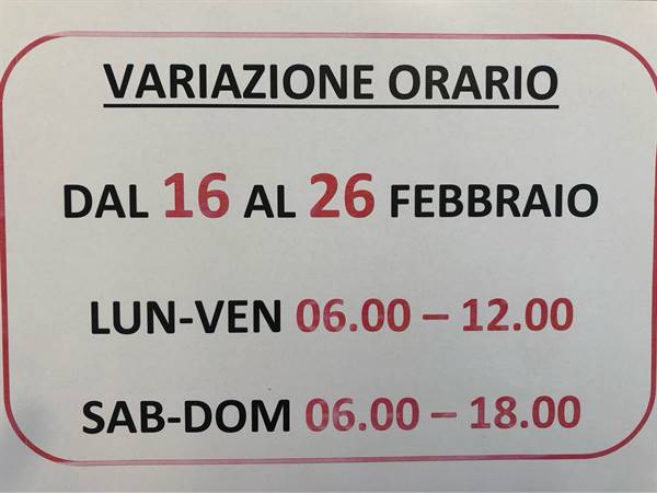 Bar aperto Al Pieve!